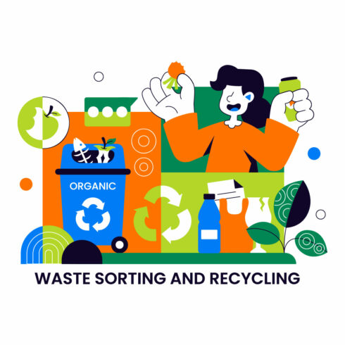 10 Waste Sorting and Recycling Illustration cover image.