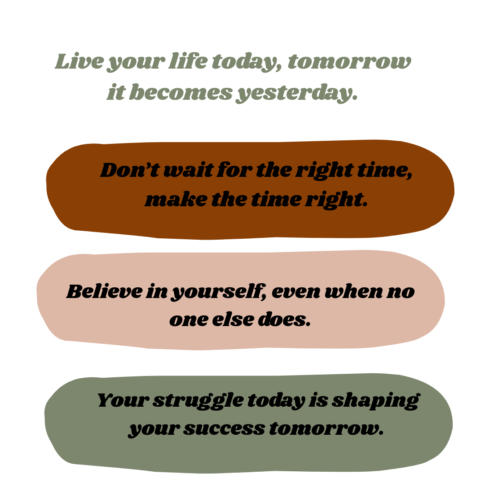 Life Motivation Quote Poster – Modern Inspirational Typography Design cover image.