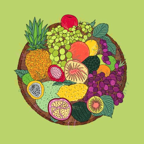 Fruit Tray new T-shirt design cover image.