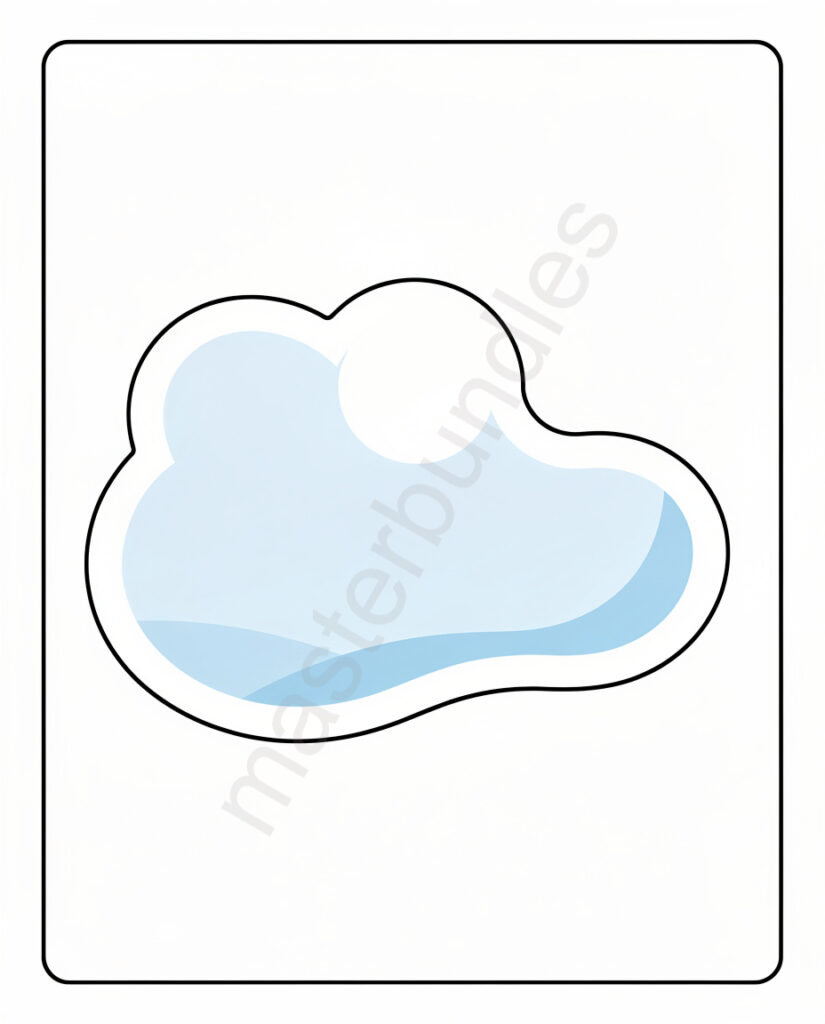 Sticker Contour Die-Cut Ready Illustration with Clear Contour Frame – Cut-Ready Design ...