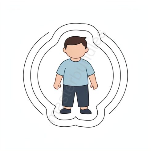 Die-Cut Ready Illustration with Clear Contour Frame – Cut-Ready Design for Stickers, Crafts & DIY Projects cover image.