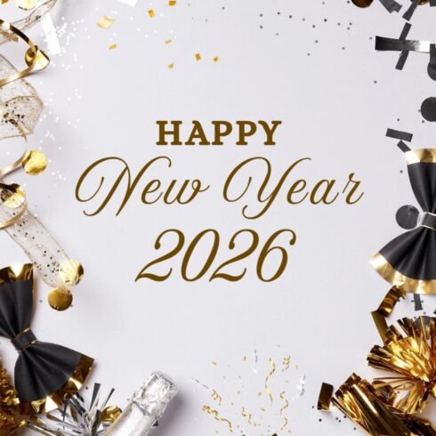 happy New Year 2026 Cup design cover image.
