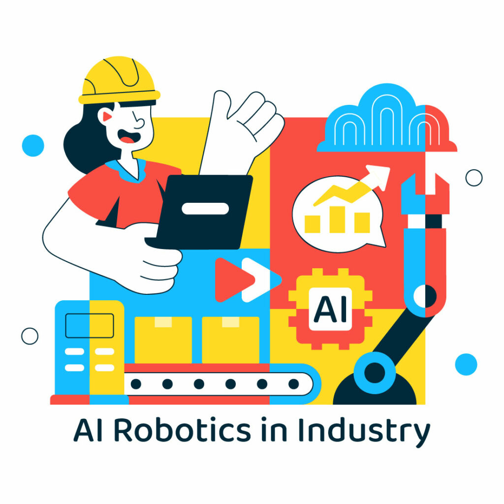 10 AI Robotics In Industry Illustration - MasterBundles