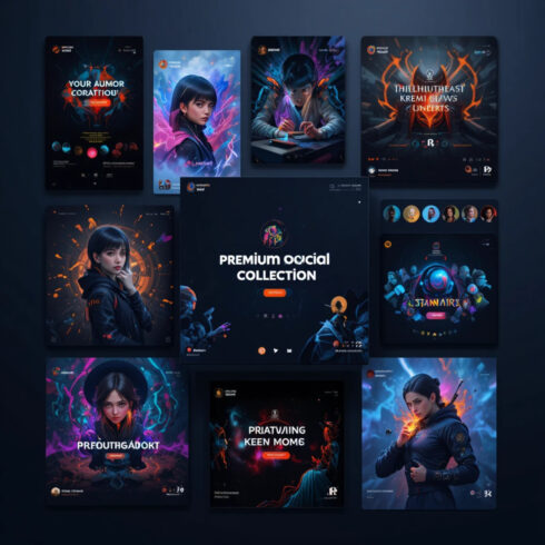 Professional Social Network Design Collection | High-Quality Social Media Templates for Marketing & Branding cover image.