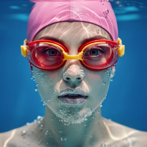 Bold Fashion Portrait Inspired by Swimwear Aesthetics and Vibrant Colors cover image.