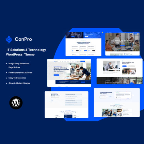 Conpro - IT Solution & Consulting WordPress Theme cover image.