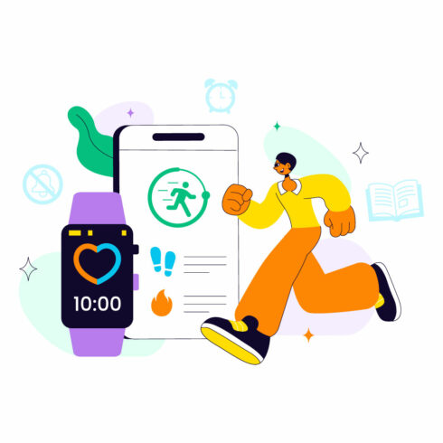 10 Digital Wellbeing Lifestyle Illustration cover image.