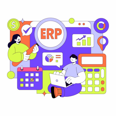 10 ERP Software System Illustration cover image.