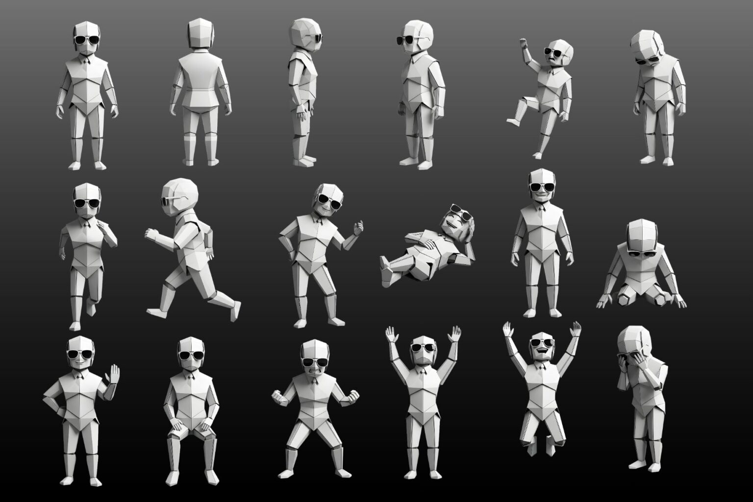 Paper Character Net Living Paper Character — 1 UI Hero, Multiple Emotions | PNG Pack ...