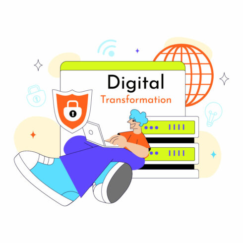 10 Global Digital Transformation Illustration cover image.