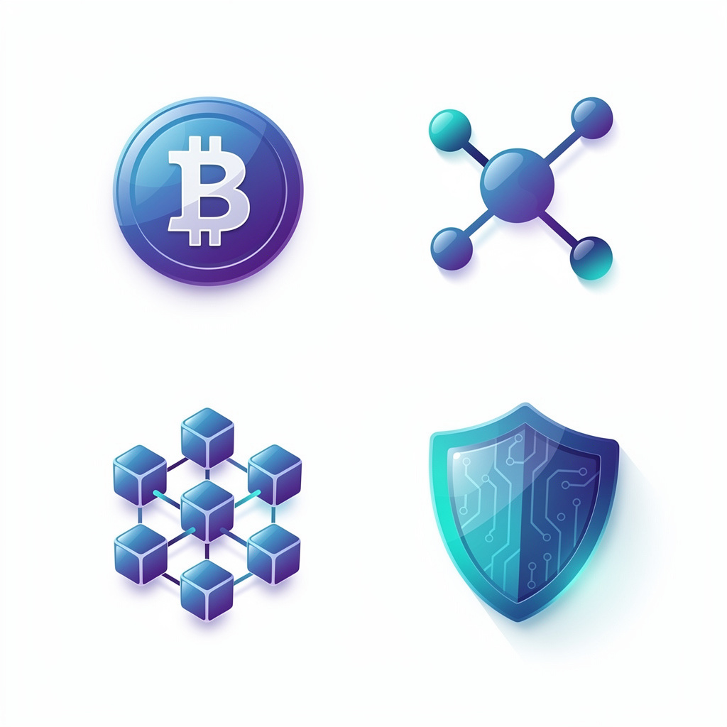 Gradient Cryptocurrency & Blockchain Technology Icon Set – Modern  Minimalist Vector - MasterBundles