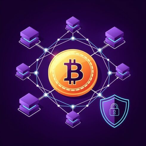 Gradient Cryptocurrency & Blockchain Technology Icon Set – Modern Minimalist Vector cover image.