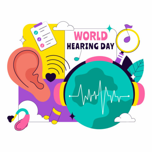 10 World Hearing Day Illustration cover image.