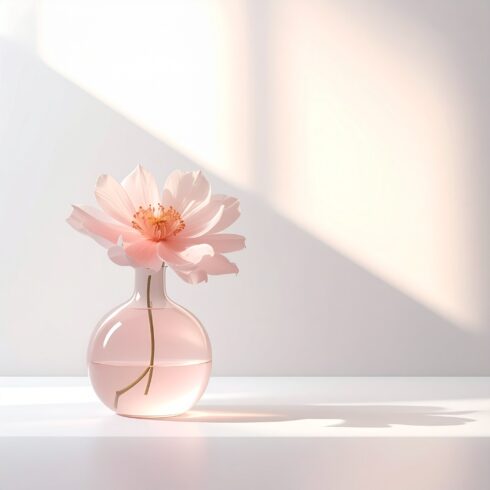 Delicate Minimalist Flower Vase – Elegant HD Windows Wallpaper cover image.
