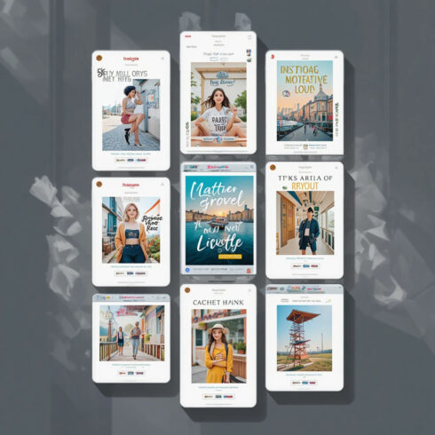 Instagram Stories Photoshop Templates Bundle | Editable PSD Collection | Social Media Story Designs cover image.
