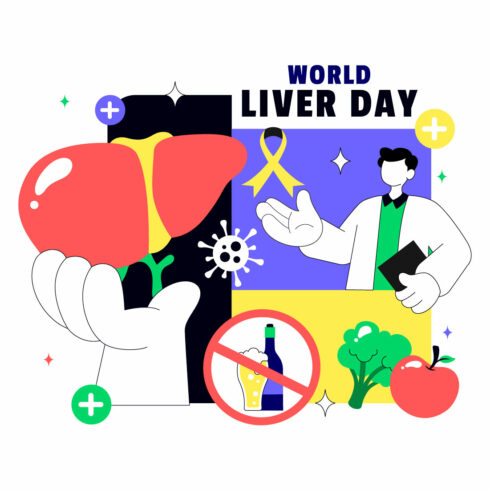 10 World Liver Day Illustration cover image.
