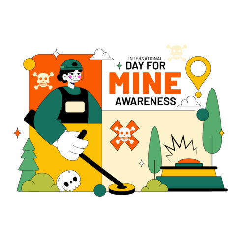 10 Day For Mine Awareness Illustration cover image.