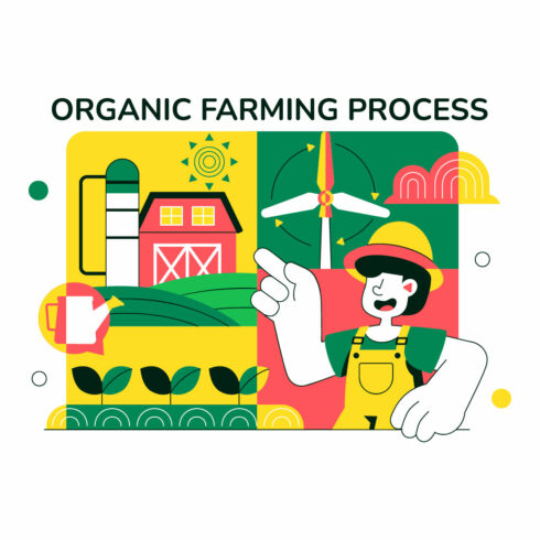 10 Organic Farming Process Illustration cover image.