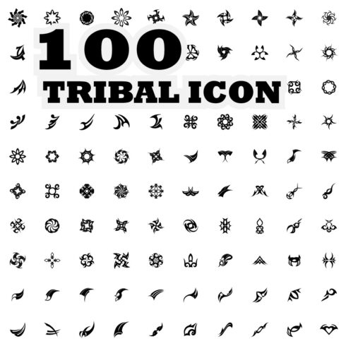 Tribal or abstract design for ornament and tattoo cover image.