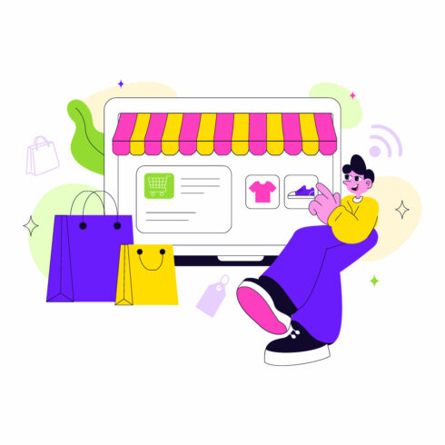 10 Smart Retail Store Illustration cover image.