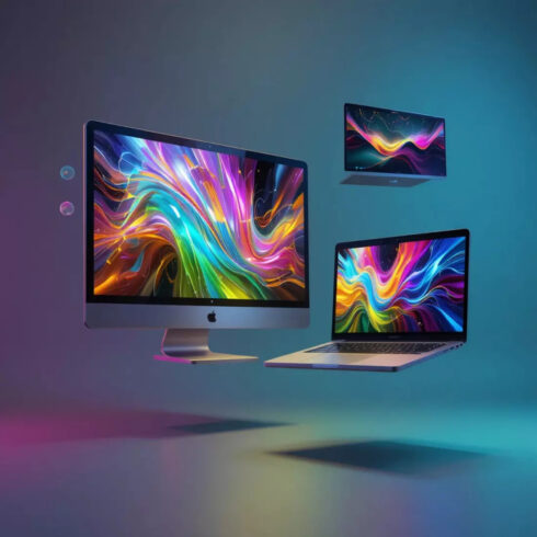 Professional Laptop Mockup Master Bundle | High-Quality Realistic Laptop Mockups with Premium Color Grading cover image.