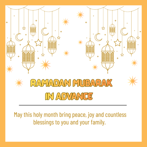 Ramadan Mubarak Greeting Page Design cover image.