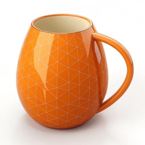 Orange Pulse – Contemporary Design Mug Mockup Pair cover image.