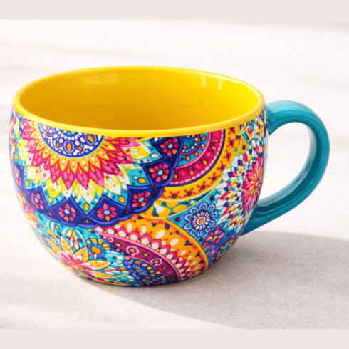 Bright Multicolor Coffee–Tea Mug Mockup Duo cover image.