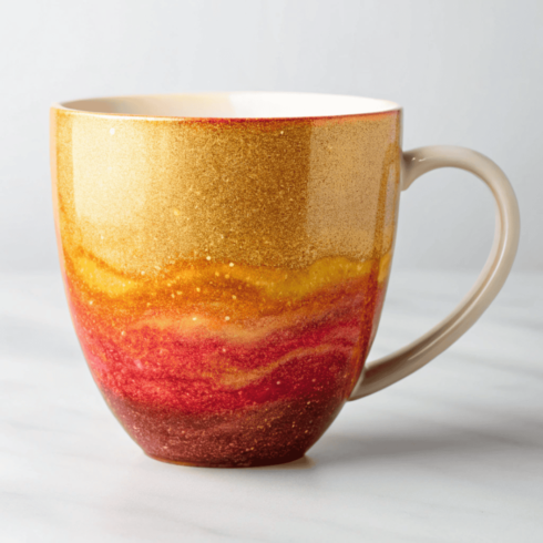 "Golden Ember Coffee & Tea Mug Mockup Pair" cover image.