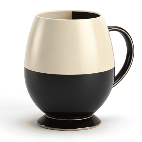 Cream & Black Coffee Mug Mockup for Branding cover image.