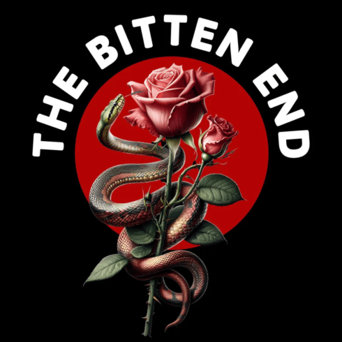 Gothic Floral Snake Graphic – Premium T-Shirt & Sticker Vector cover image.