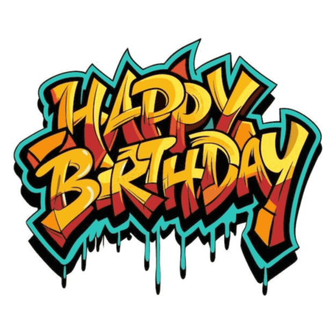 Vibrant Urban Graffiti Happy Birthday SVG – Street Art Vector Design cover image.