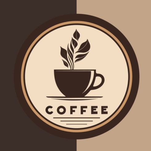 Minimalist Eco-Coffee Logo – Organic Cafe Branding Emblem cover image.