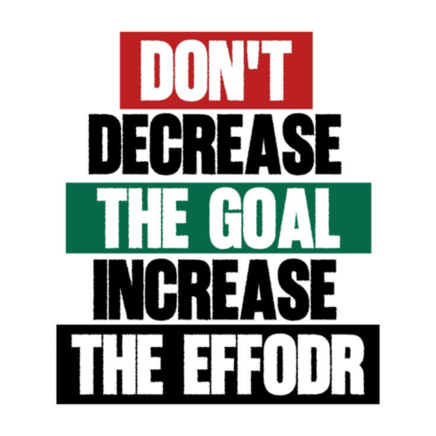 Increase The Effort Motivational Typography – Bold Streetwear T-Shirt Design cover image.