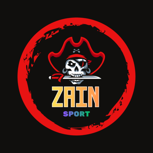 Zain Sport – Skull & Sword Logo cover image.