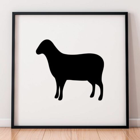 Sheep Silhouette SVG cover image.