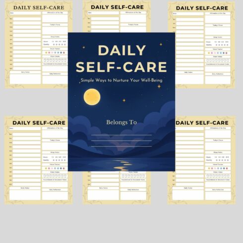Daily Self Care Journal: Simple Ways to Nurture Your Well-Being cover image.