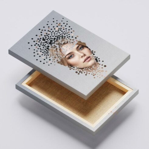 Polygon Scatter Portrait Template cover image.