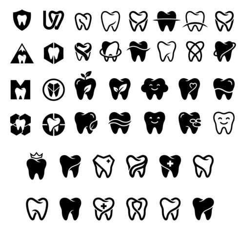 42 Dental Logo Bundle – Tooth, Dentistry & Oral Care Logo Icons Set cover image.