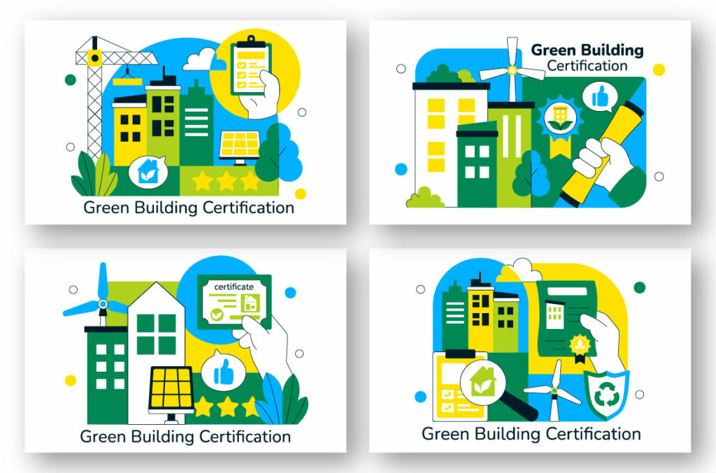 10 Green Building Certification Illustration - MasterBundles