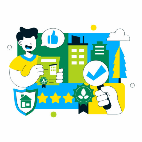 10 Green Building Certification Illustration cover image.