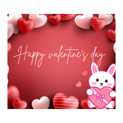 Happy valentine's day pattern and Modern design cover image.