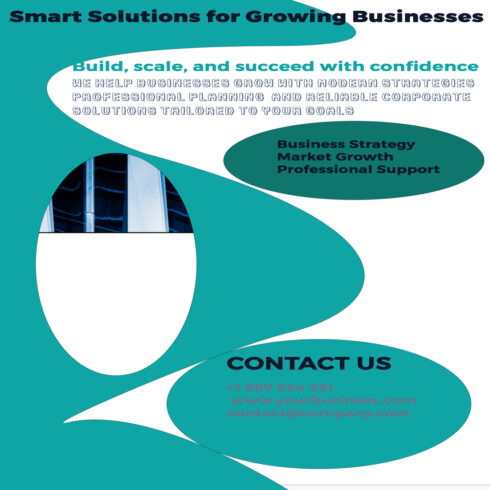 Professional Business Flyer Template for Corporate Marketing cover image.