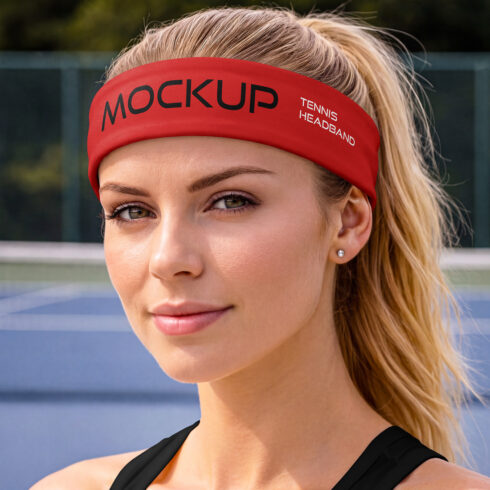 Tennis Headband Mockup cover image.