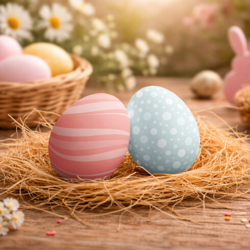 Easter Eggs Mockup cover image.
