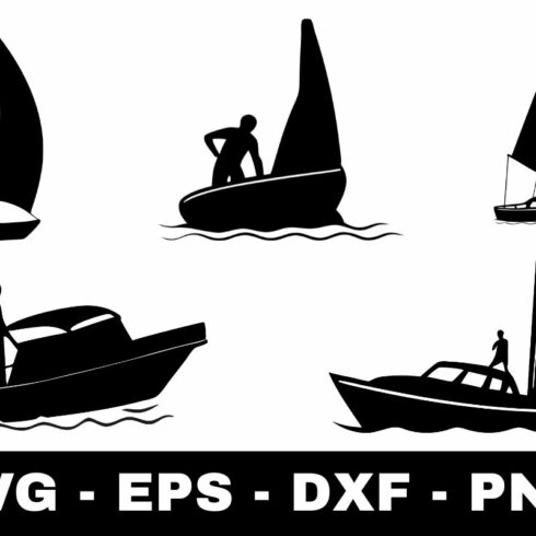 Boat Silhouette SVG cover image.