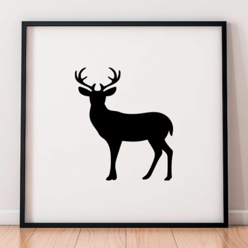 Deer Silhouette SVG cover image.