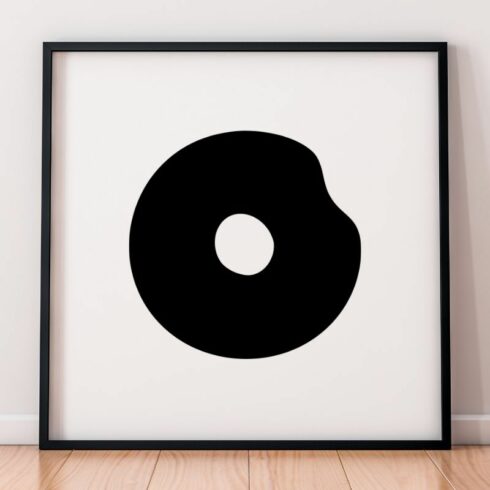 Doughnut Silhouette SVG cover image.