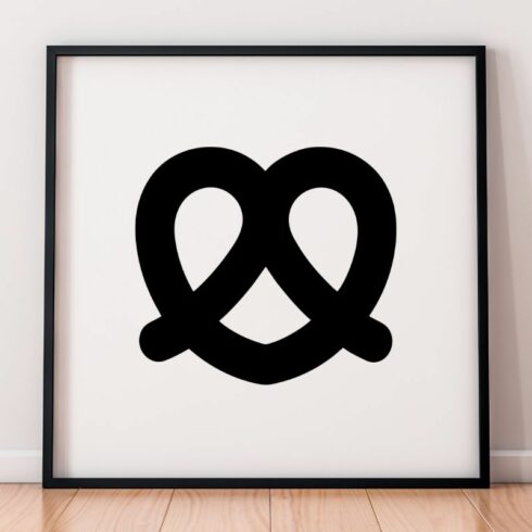 Pretzel Silhouette SVG cover image.