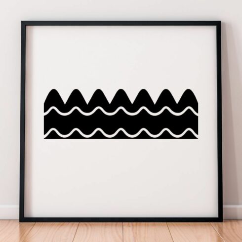 Sea Waves Silhouette SVG cover image.